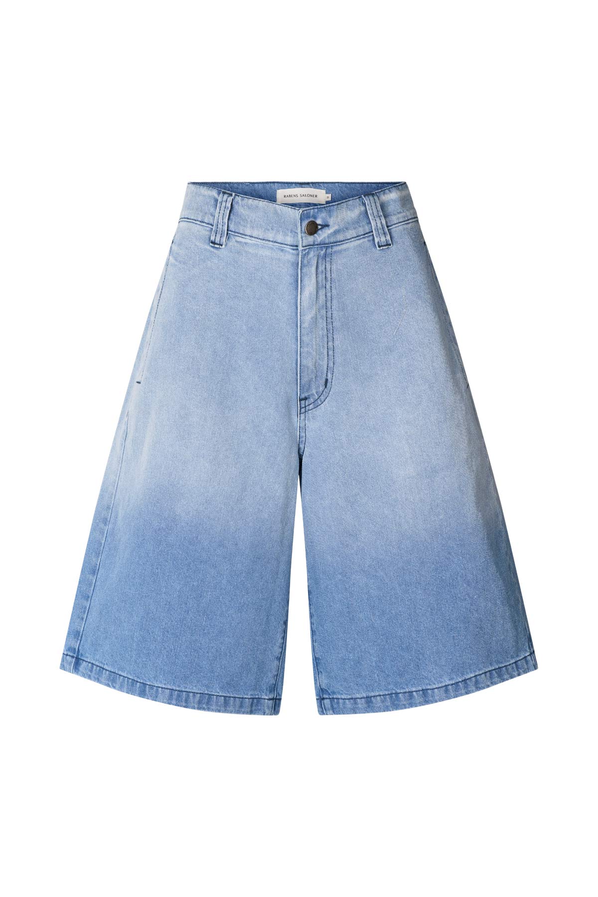 Raha - Light denim wide shorts I Light washed denim
