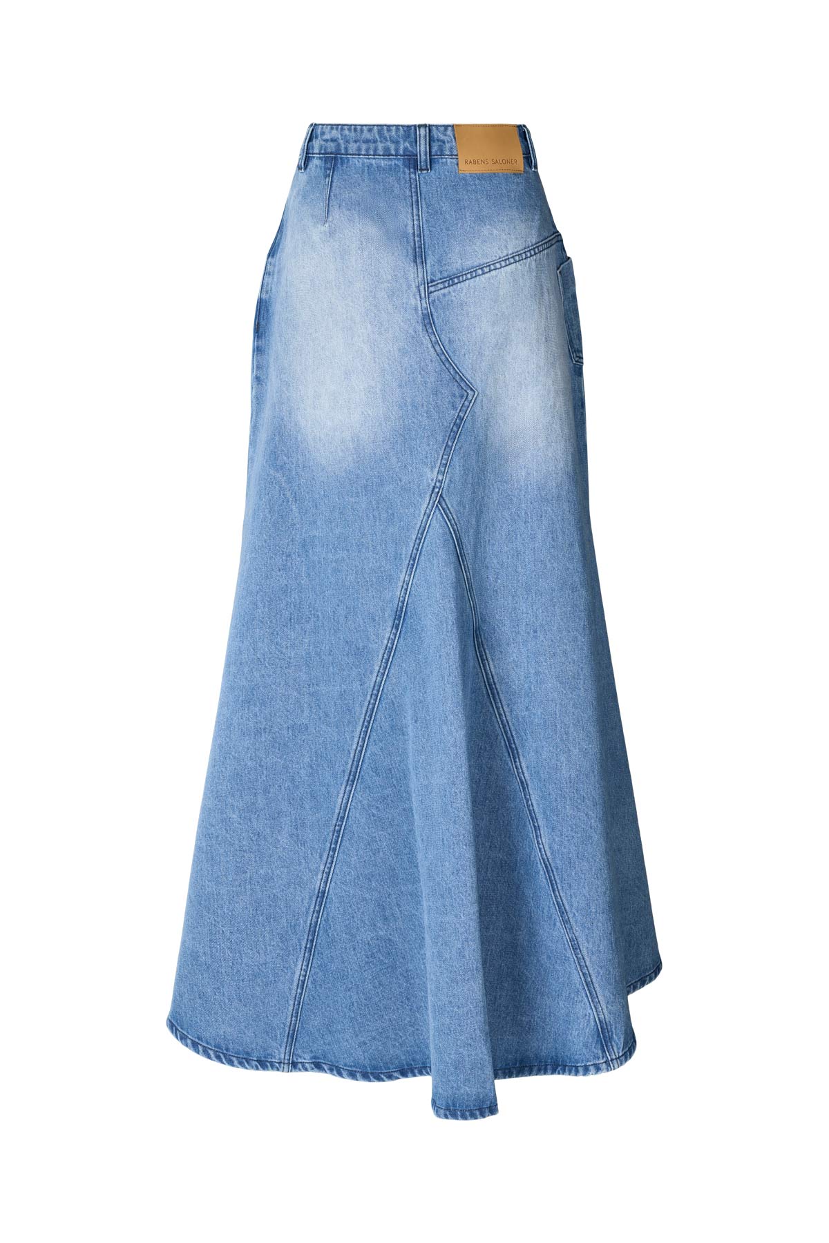 Emmali - Denim long skirt I Light washed denim