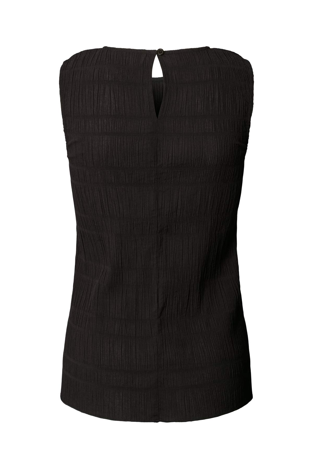 Manola - Irregular smocking tank I Black