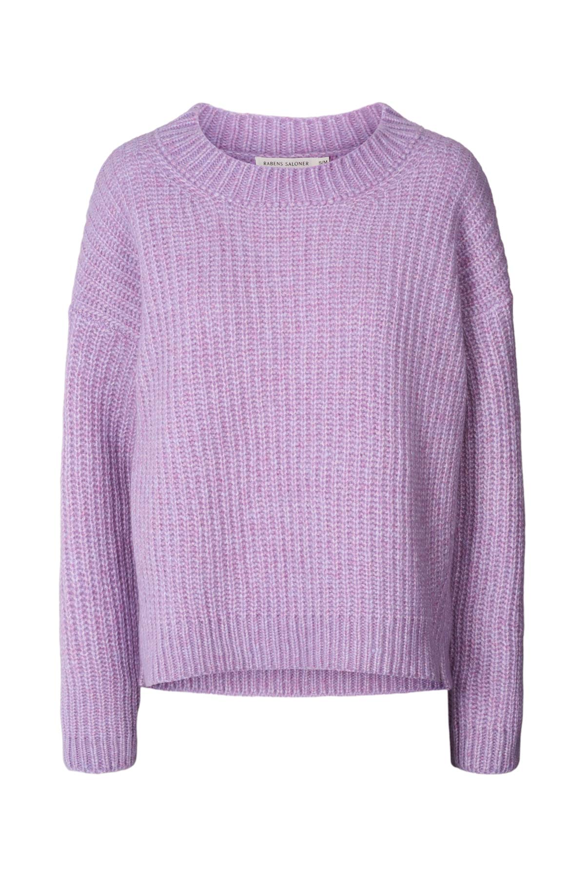 Hifa - Open knit cosy sweater I Lavender