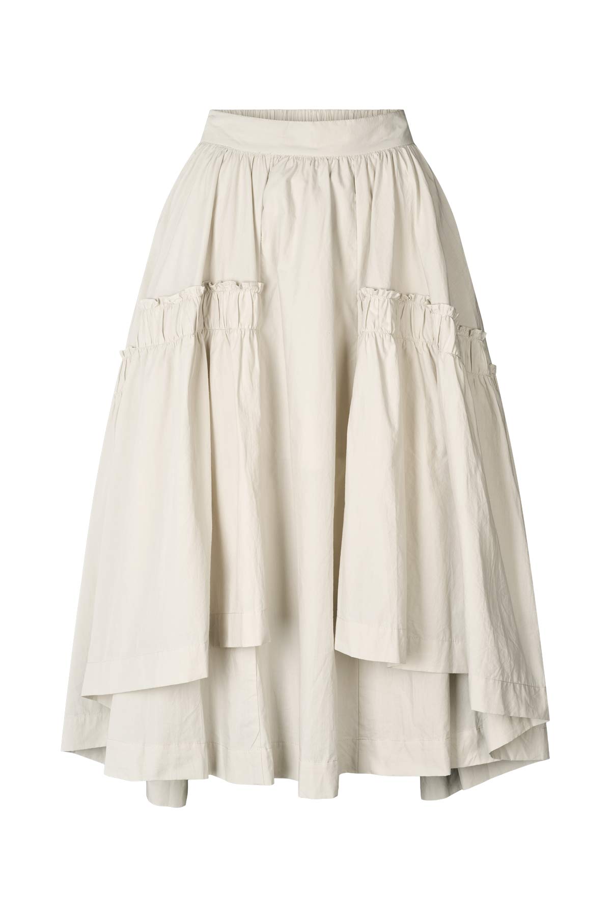 Brigida - Poplin full skirt I Clay
