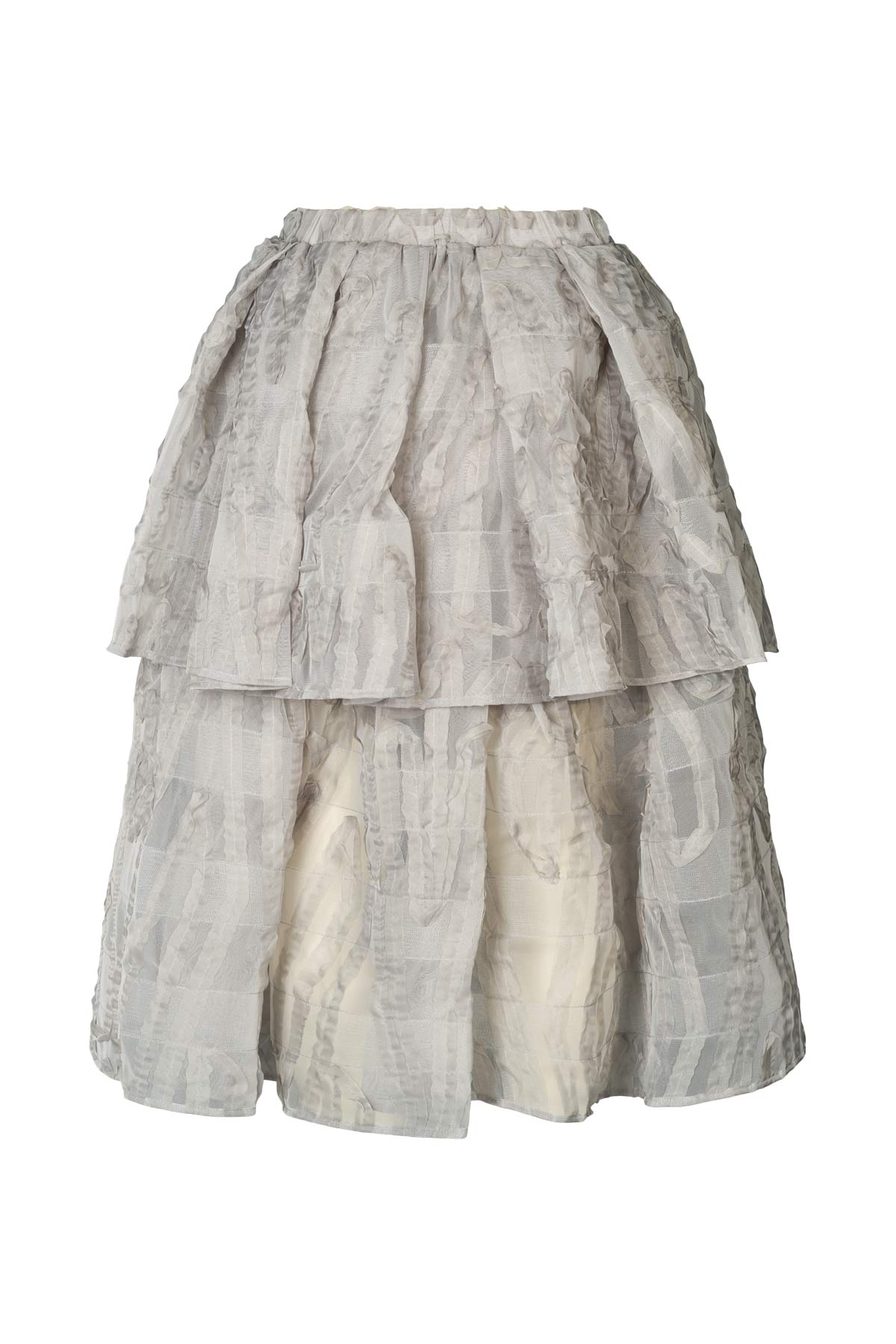 Sibora - Splash netting skirt I Silver grey