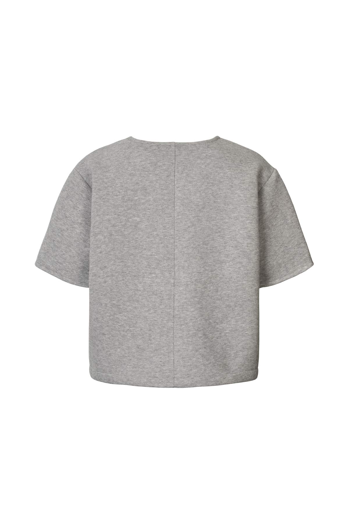 Anjo - Varsity boxy top I Grey melange