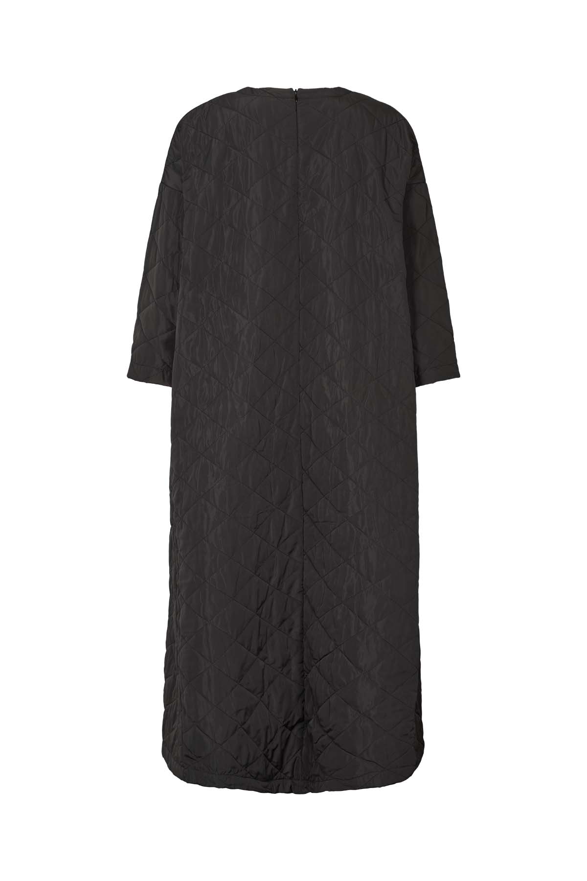 Pamala - Tech quilt dress I Black
