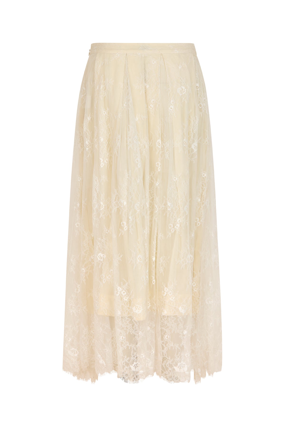 Monette - Laced multi layer skirt I Off white