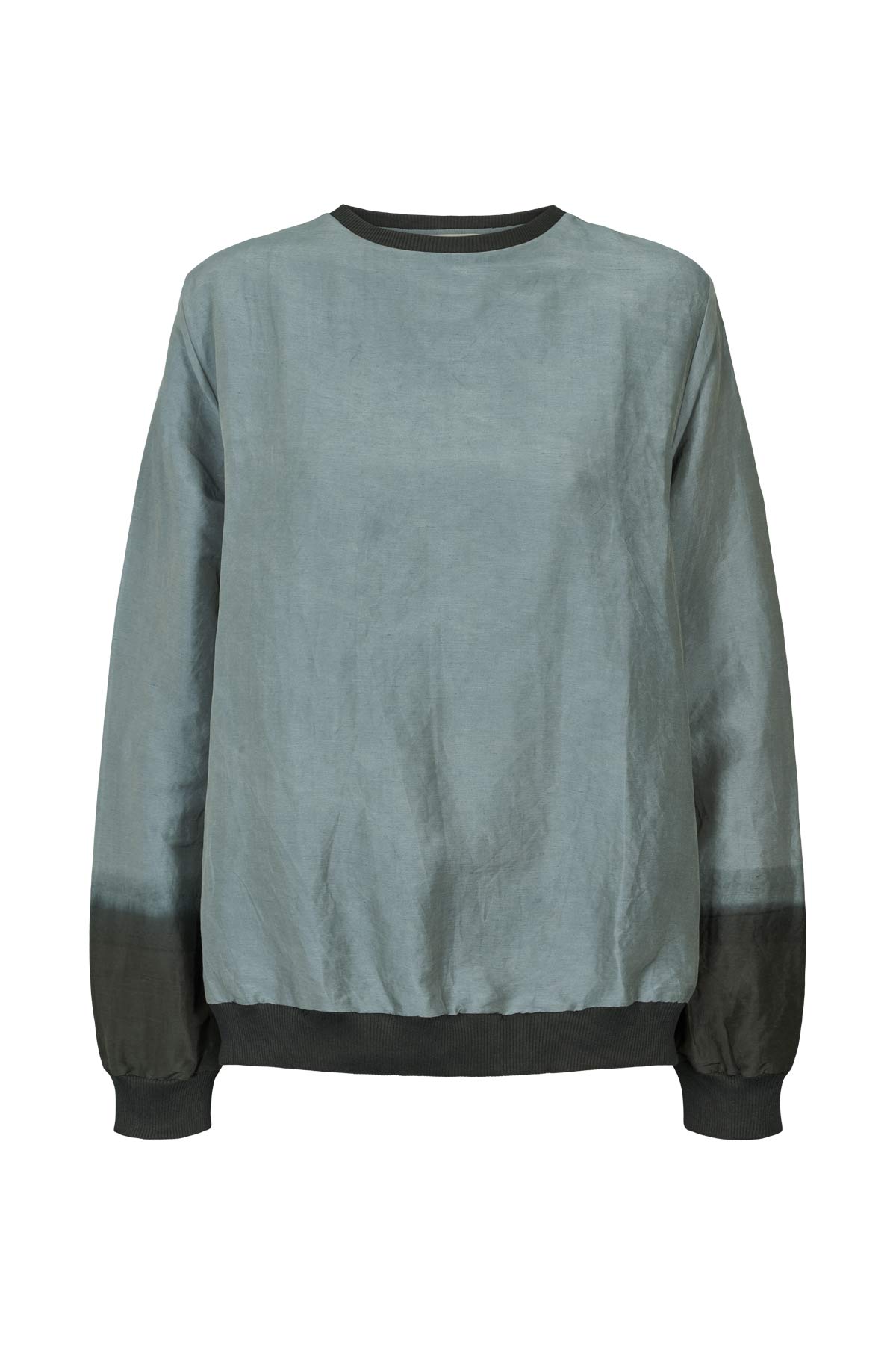 Ommi - Horizon sweat top I Grey/black