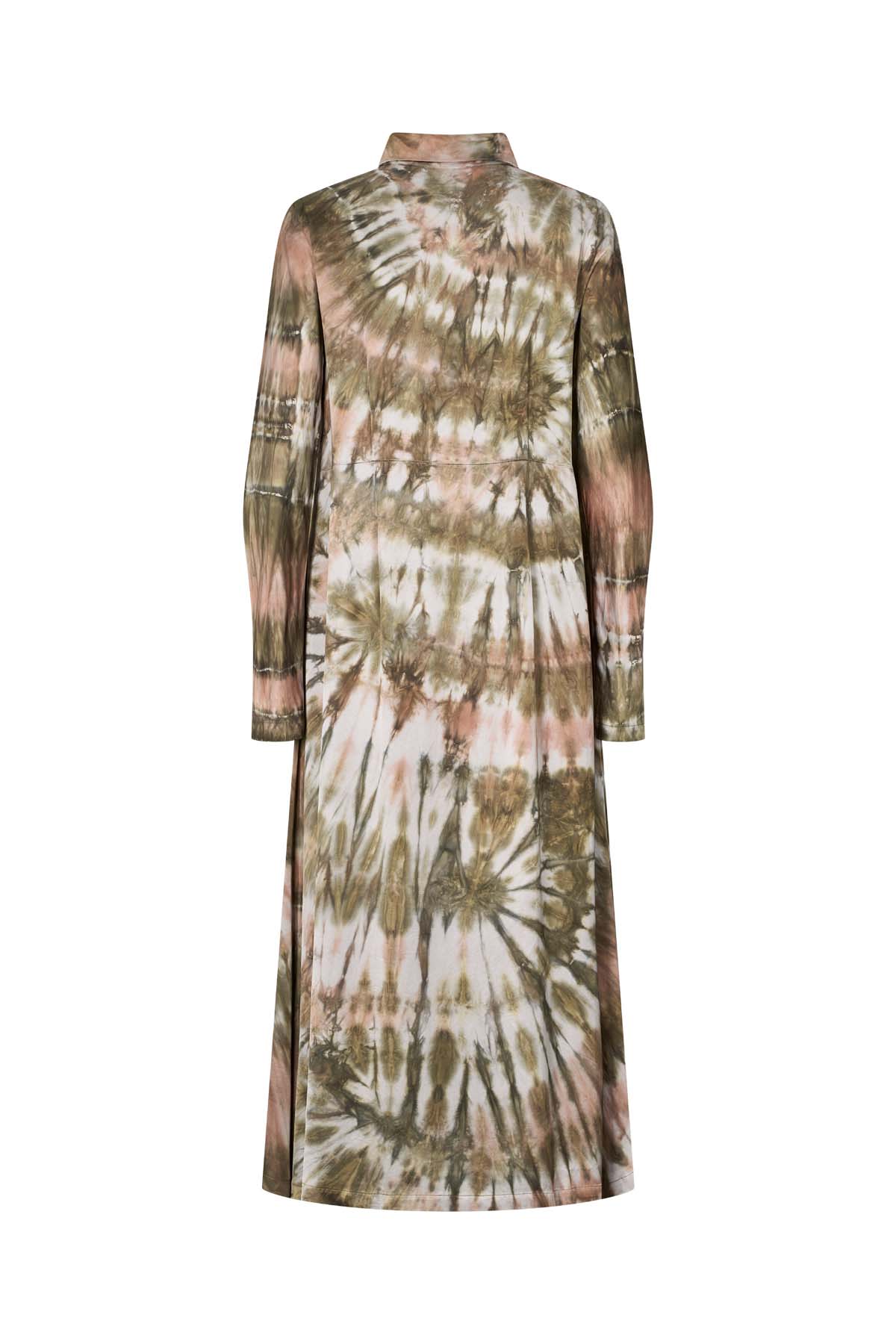 Vija - Lava button dress I Rust combo