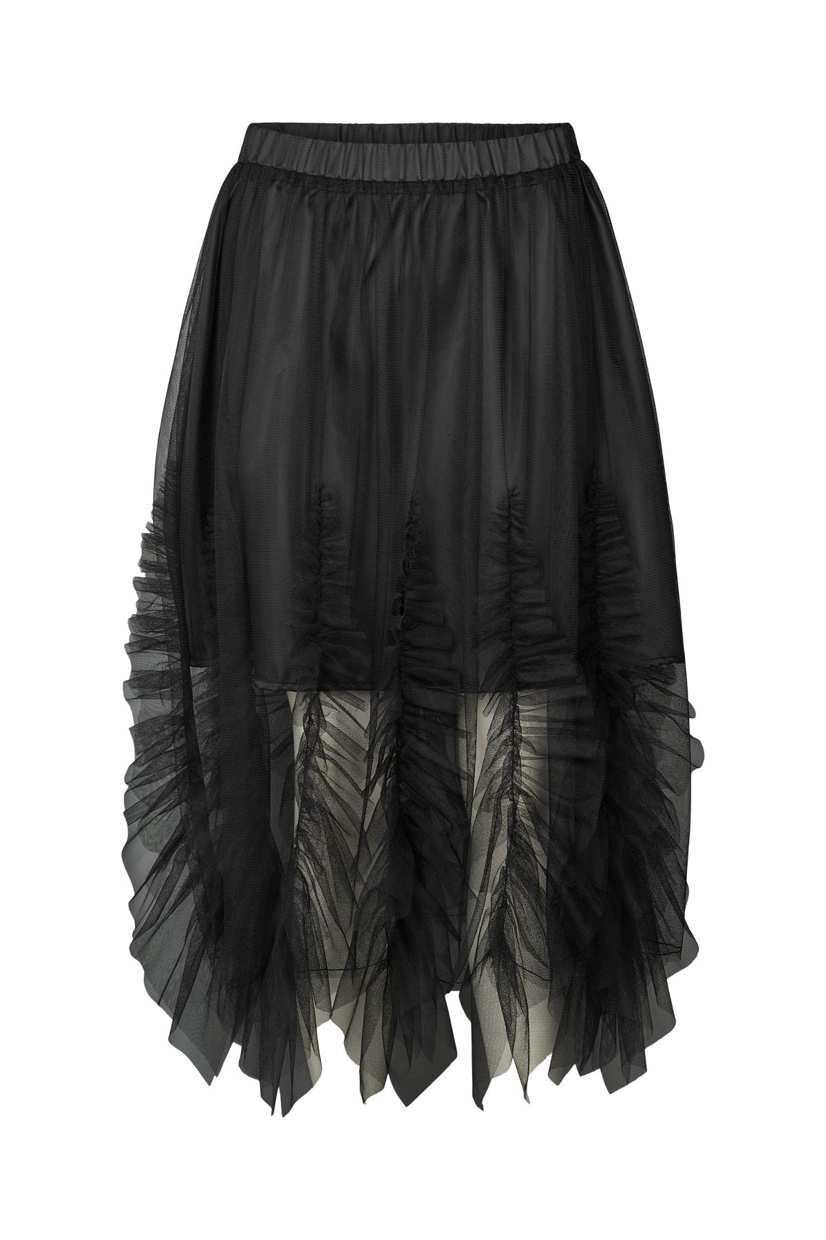 Glenda - Frilly tulle skirt I Black