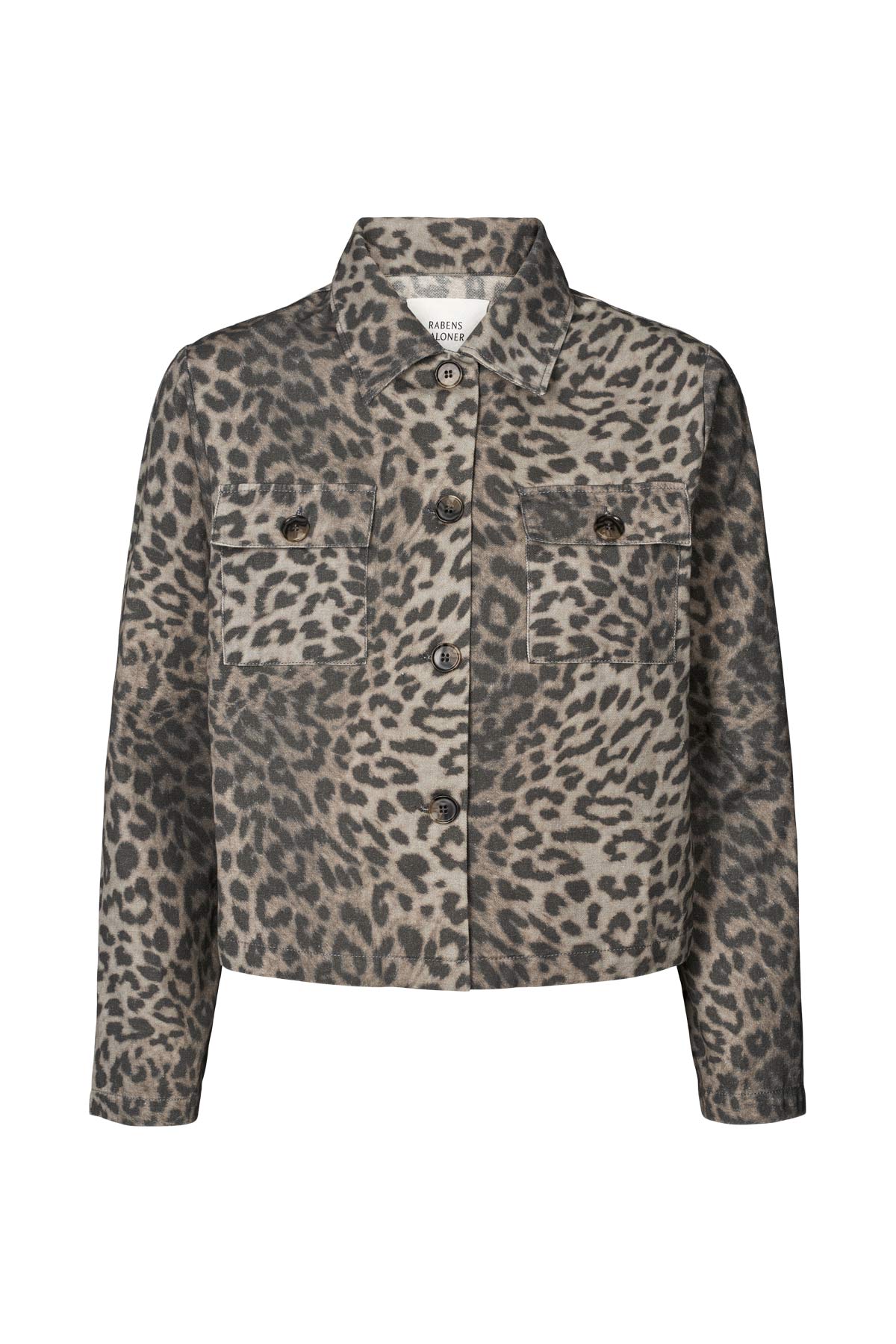 Leopard print short jacket - Aleksandra I Snow leopard