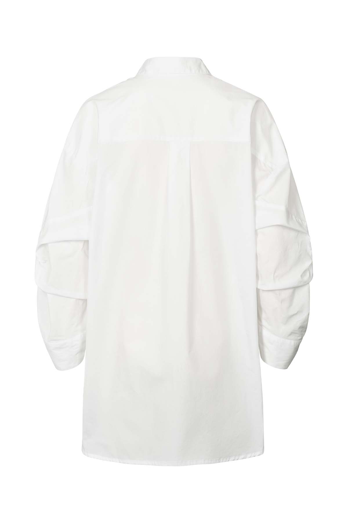 Bobbies - Poplin oversize shirt I White