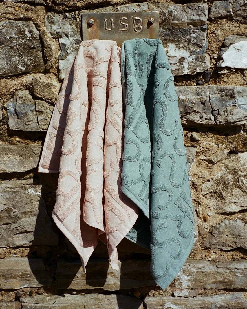 Hand towel - Monogram hand towel I Rose