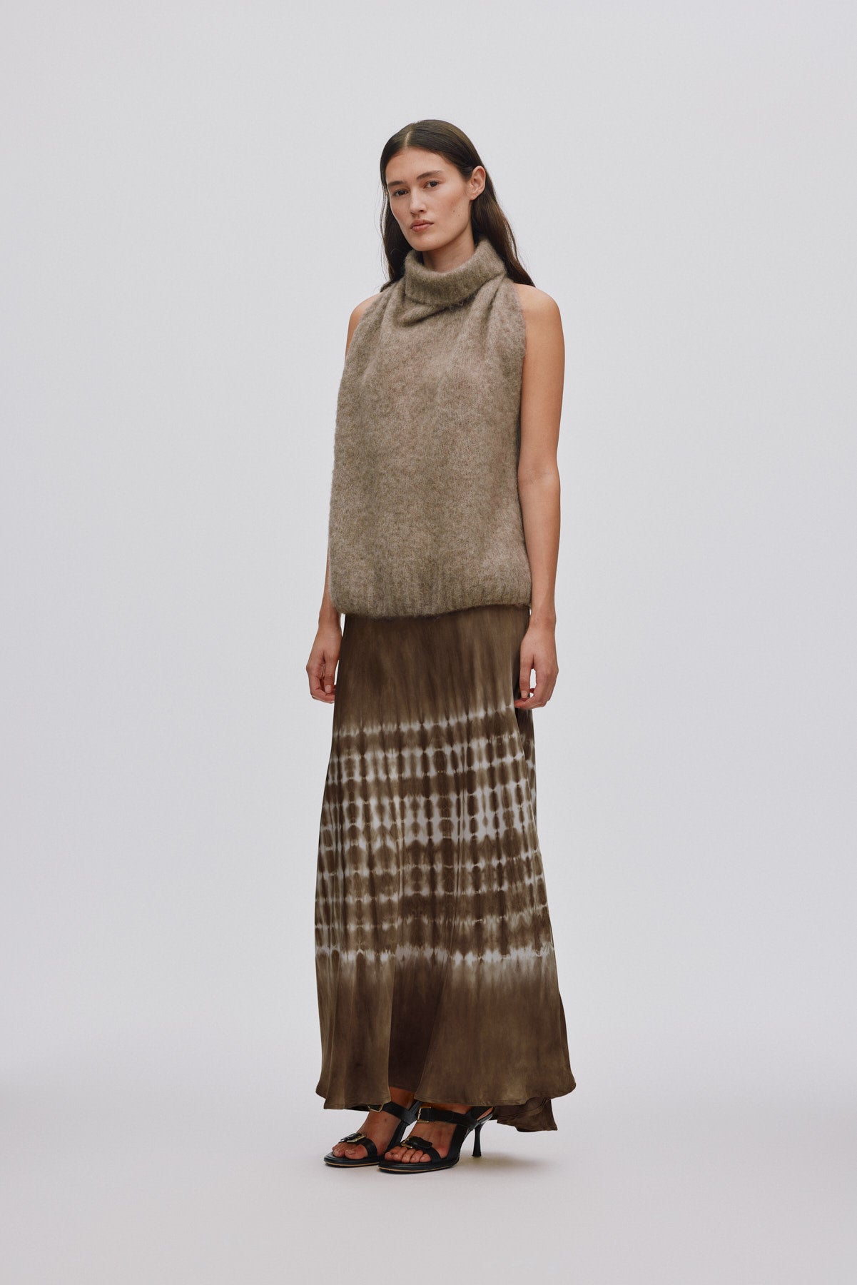 Willie - Frequency A-line skirt I Dry mocca combo
