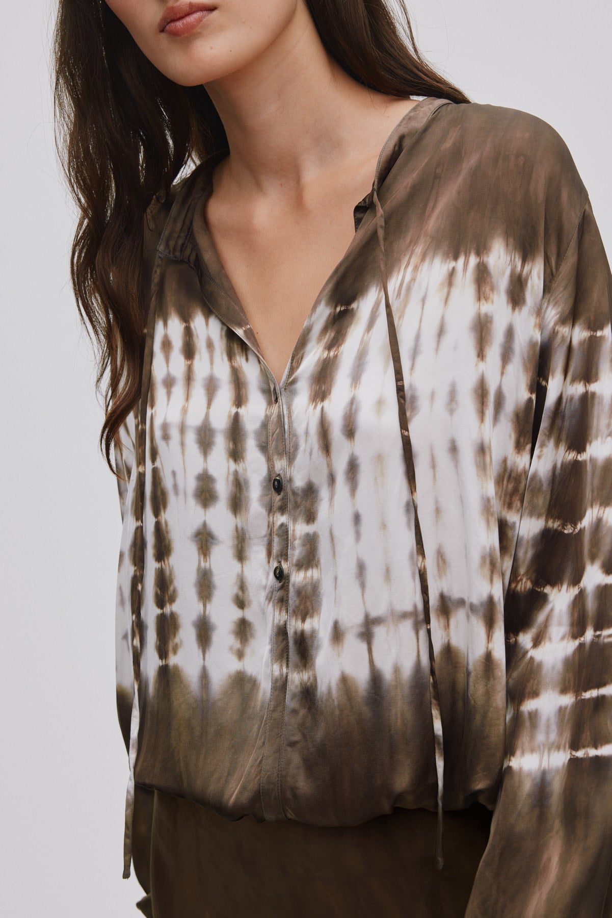 Ira - Frequency tie shirt I Dry mocca combo