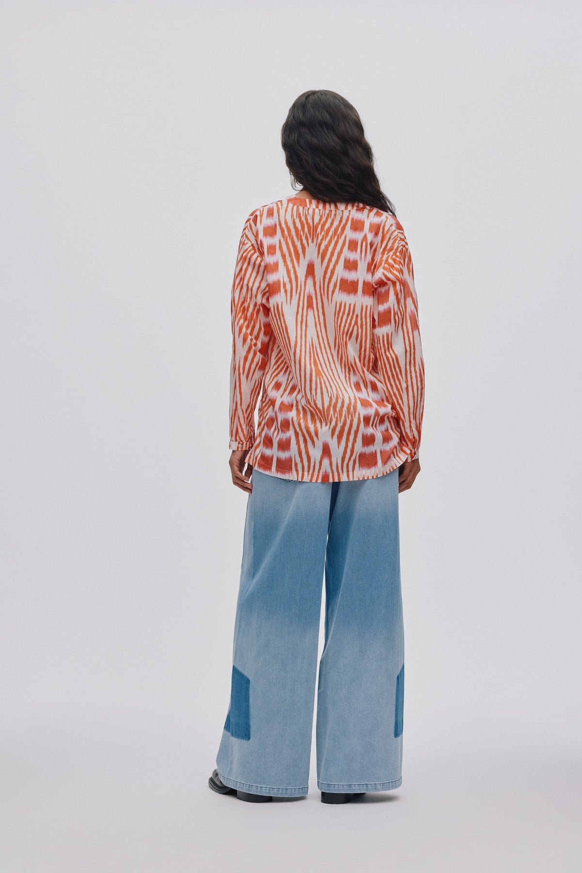 Lane - Light denim wide leg pants I Light washed denim