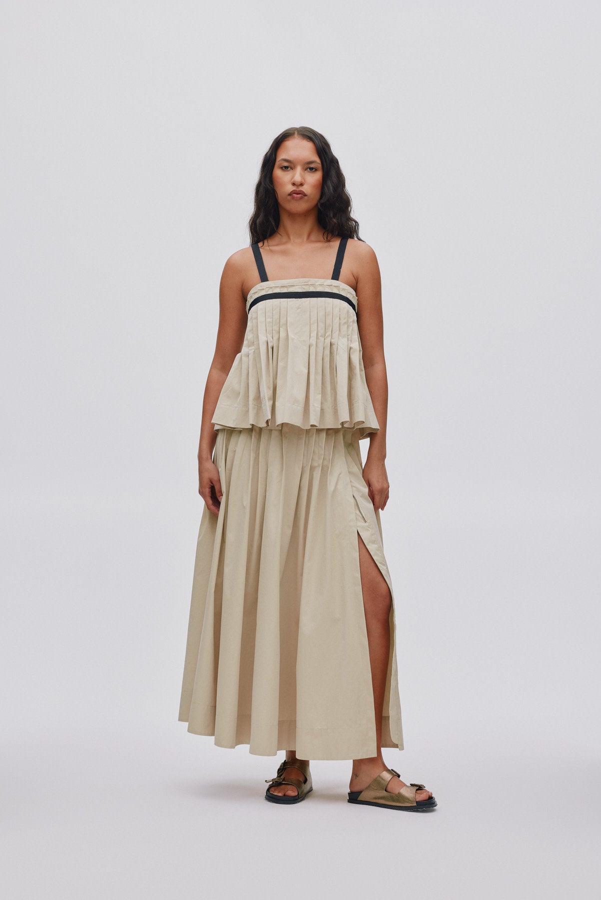 Thai - Light fusion skirt I Sand