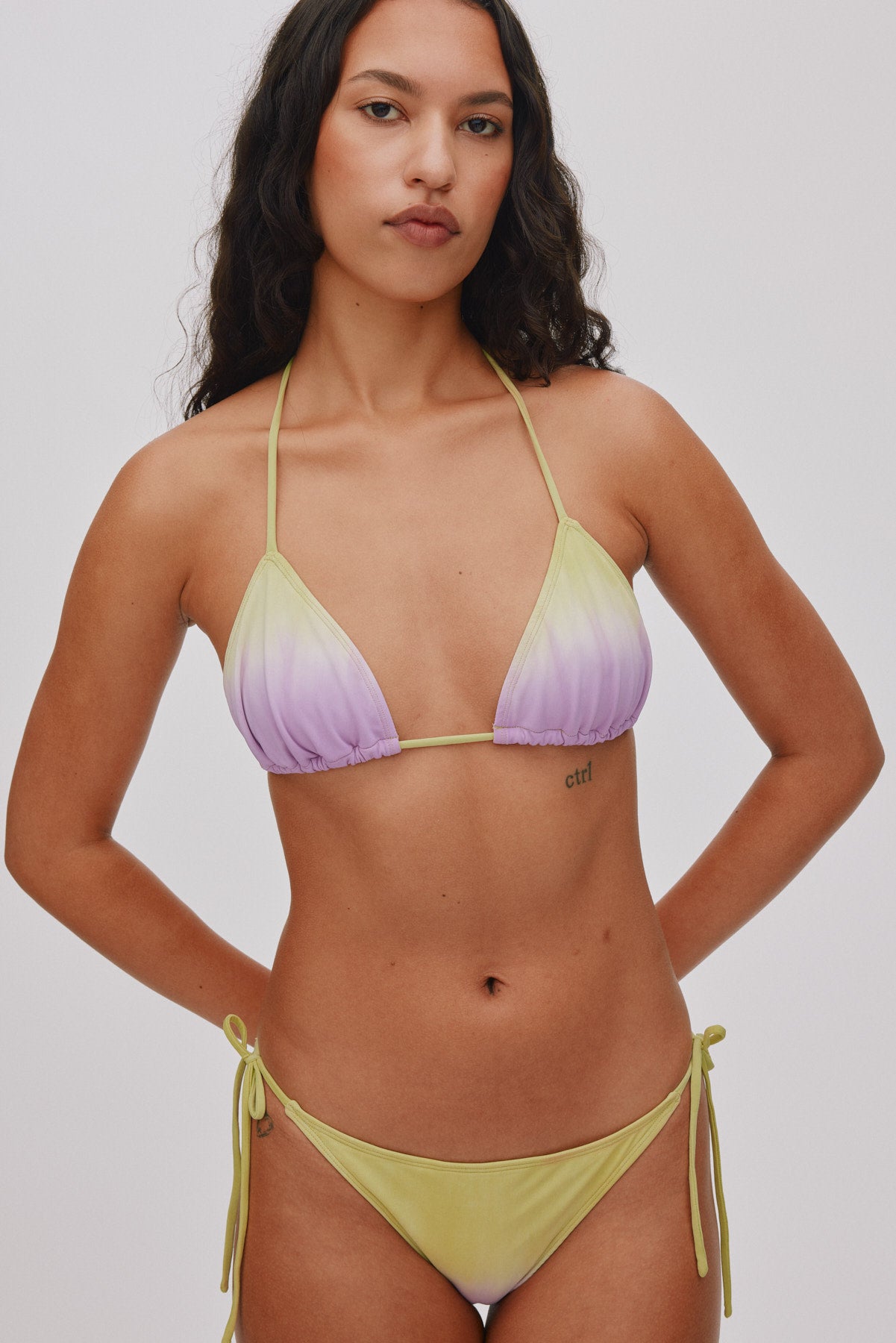 Merle - Fusion triangle top I Mandarin pink