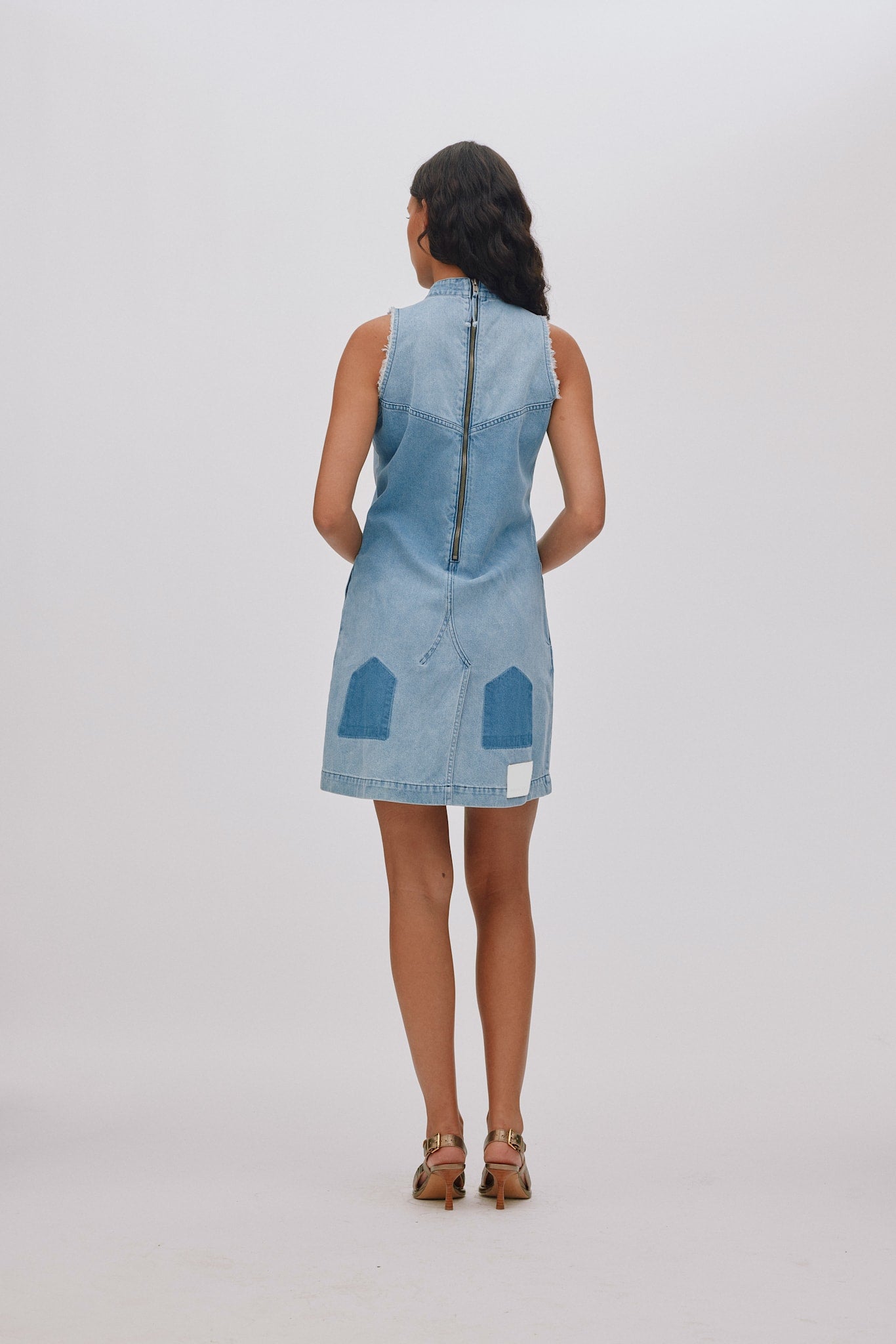 Fee - Denim light dress I Light washed denim