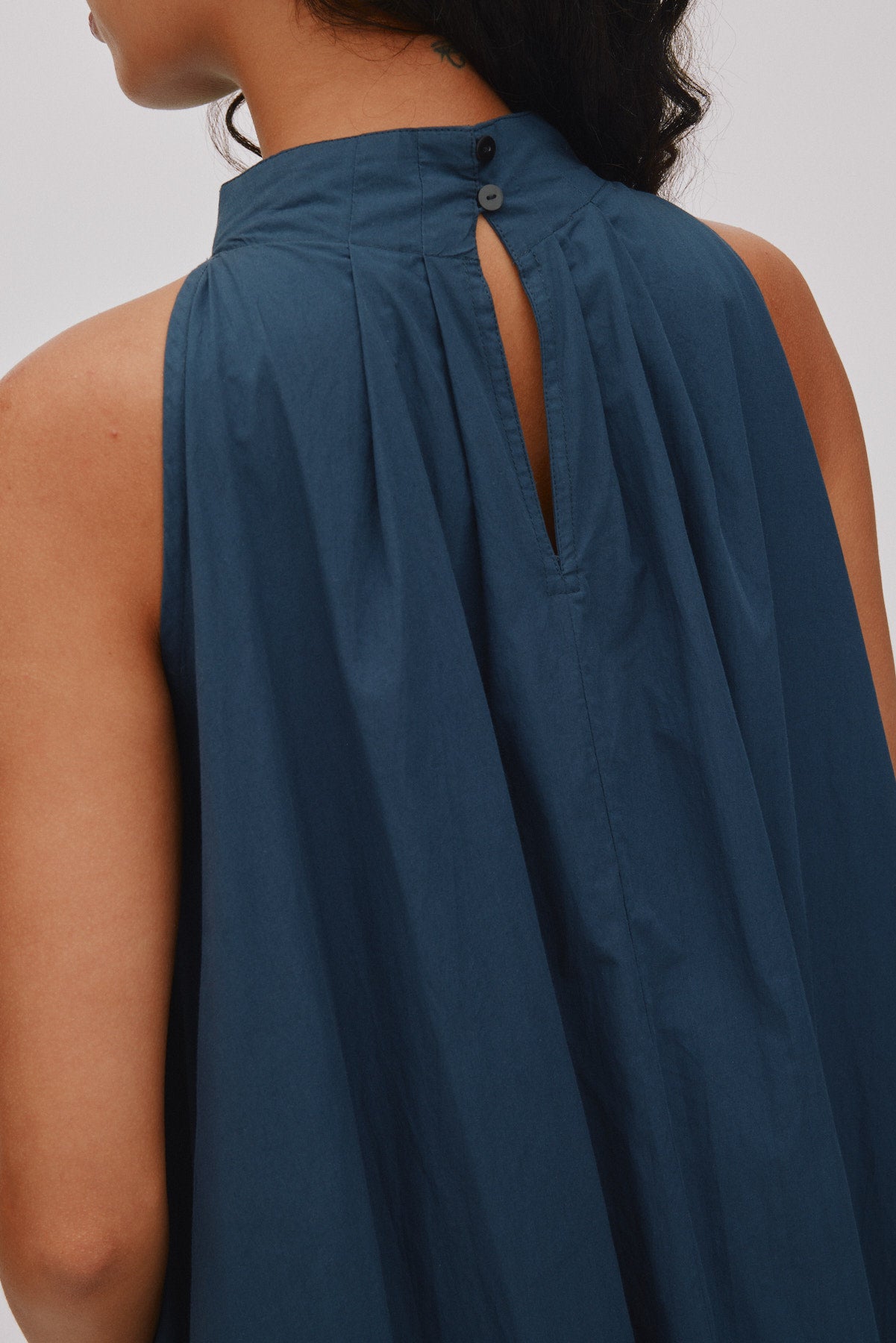 Annisa - Poplin full dress I Navy