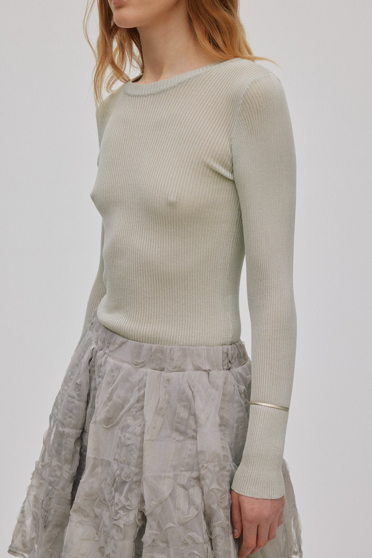 Sibora - Splash netting skirt I Silver grey