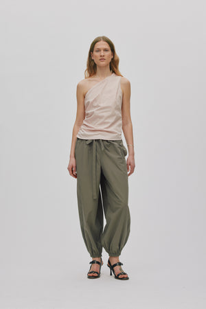 Mirha - Papery one shoulder top I Powder