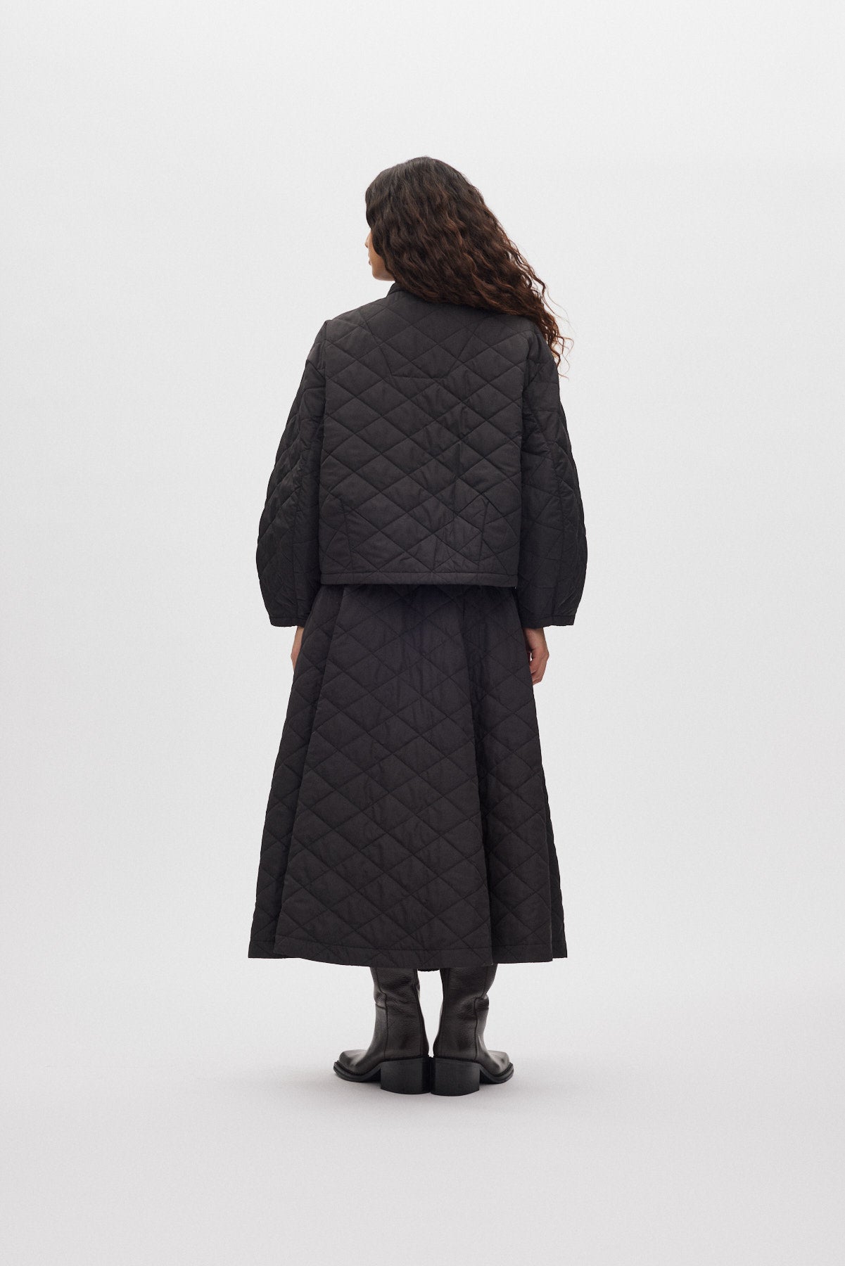 Rhea - Tech quilt jacket I Black