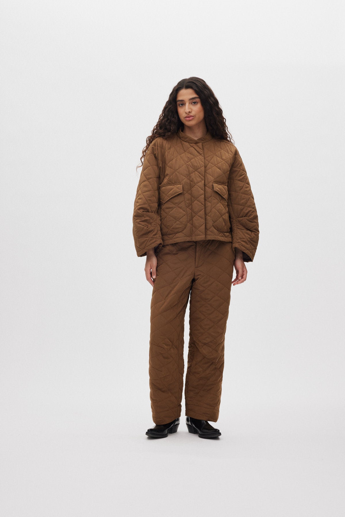 Rhea - Tech quilt jacket I Chestnut