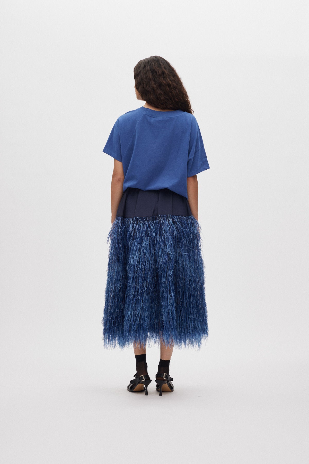 Magna - Plume combo full skirt I PRE-ORDER I Navy