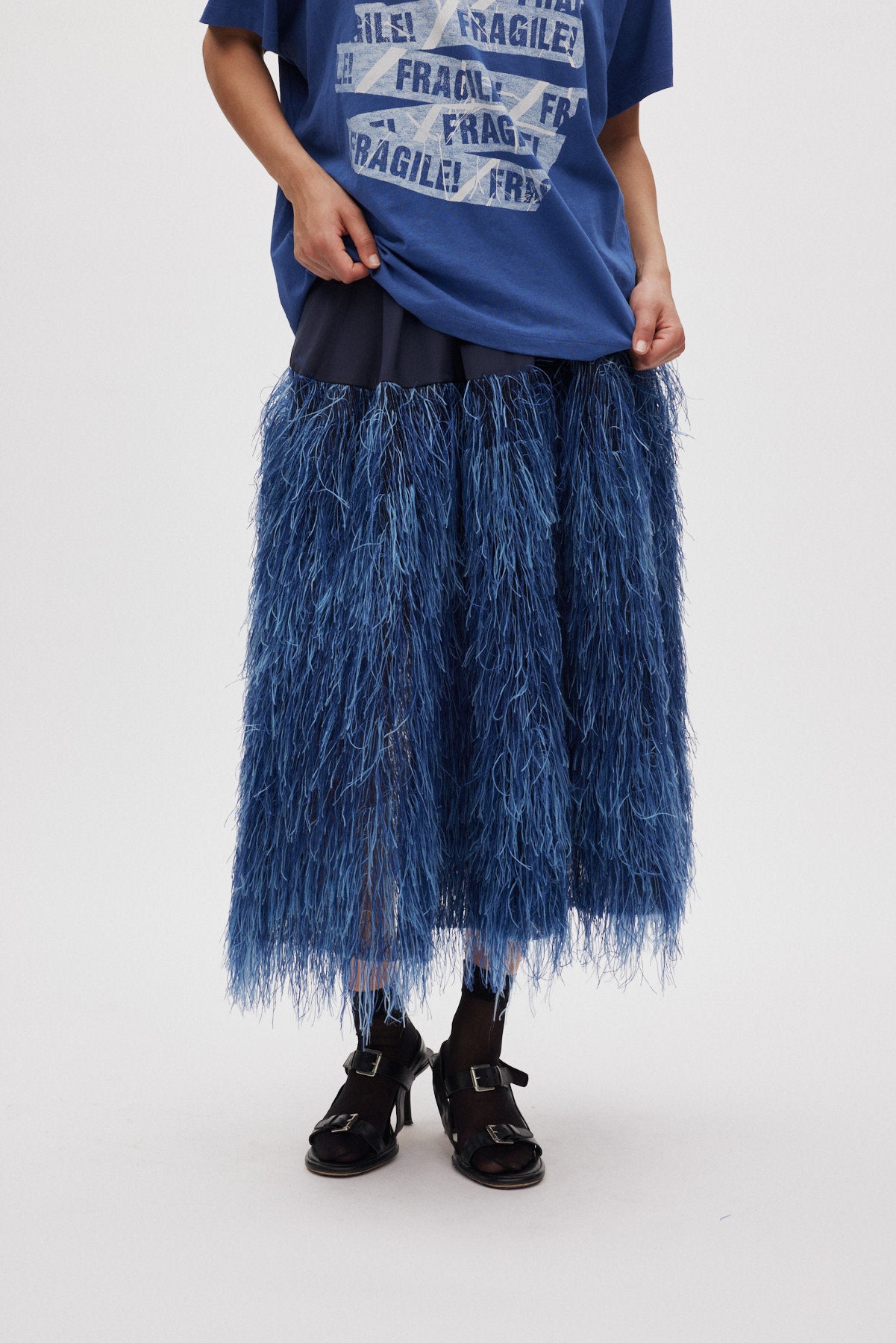 Magna - Plume combo full skirt I PRE-ORDER I Navy