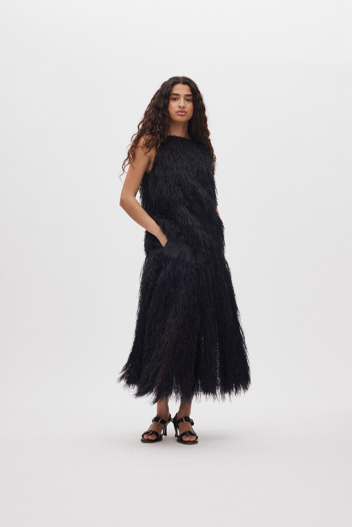Magna - Plume combo full skirt I PRE-ORDER I Black
