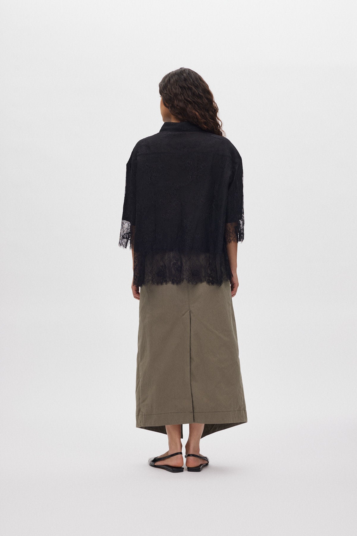 Moly - Utility long skirt I Asphalt