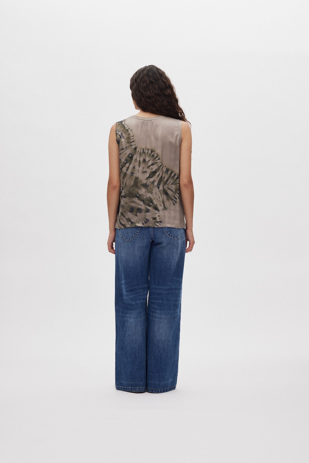 Helga - Lava tank I Grey green combo