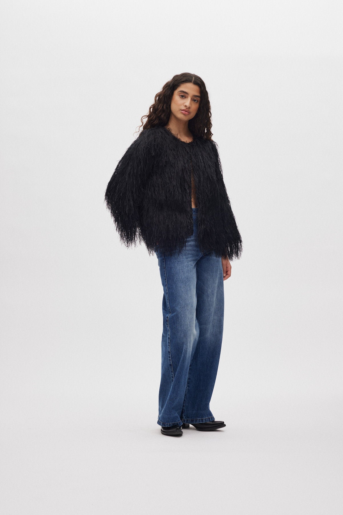 Safi- Plume blouse I PRE-ORDER I Black