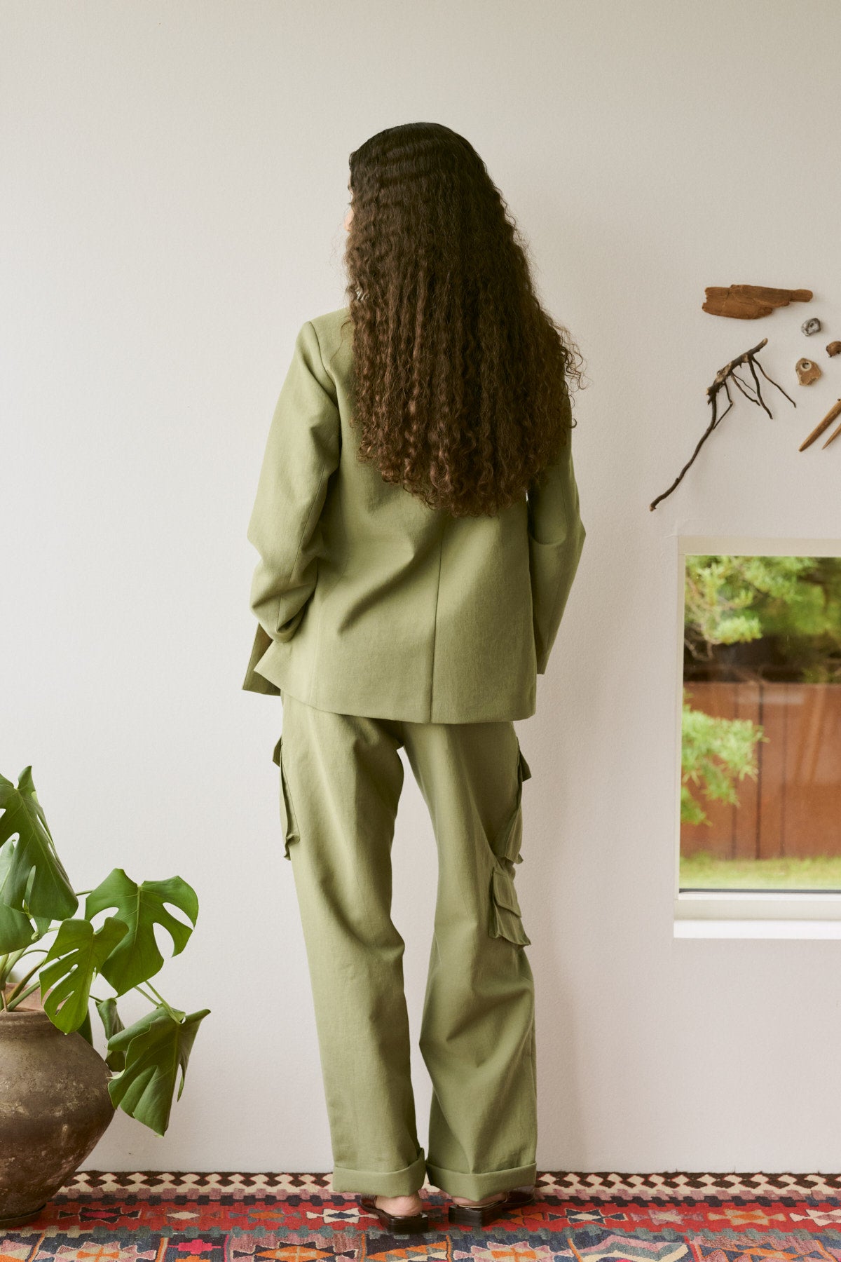 Sabila - Soft tailoring cargo jacket I Pale Khaki