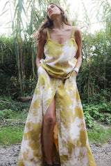 Natja - Misty button skirt I Golden mustard combo
