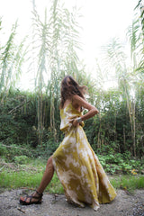 Natja - Misty button skirt I Golden mustard combo
