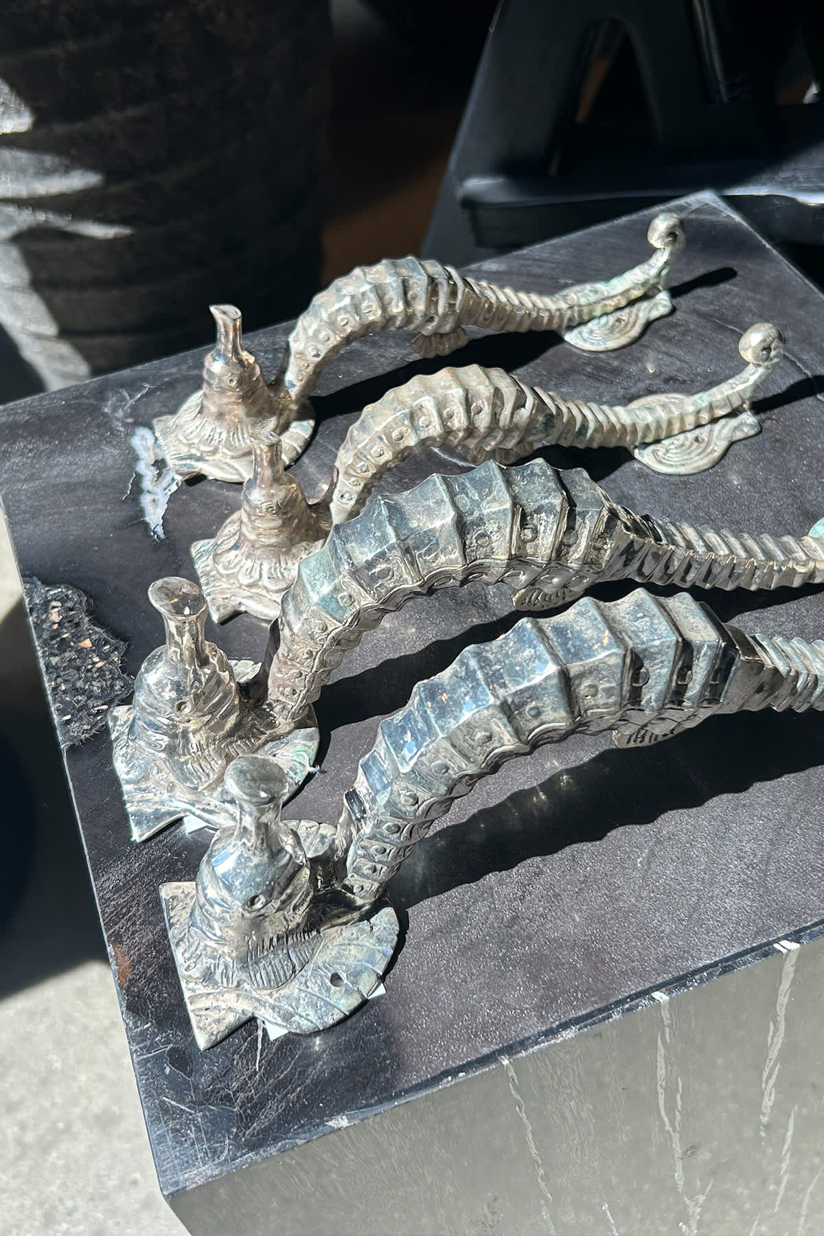 Seahorse Door Handle - Rabens Apartment I Brass