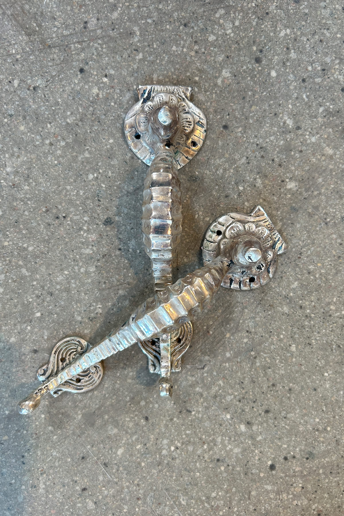 Seahorse Door Handle - Rabens Apartment I Brass