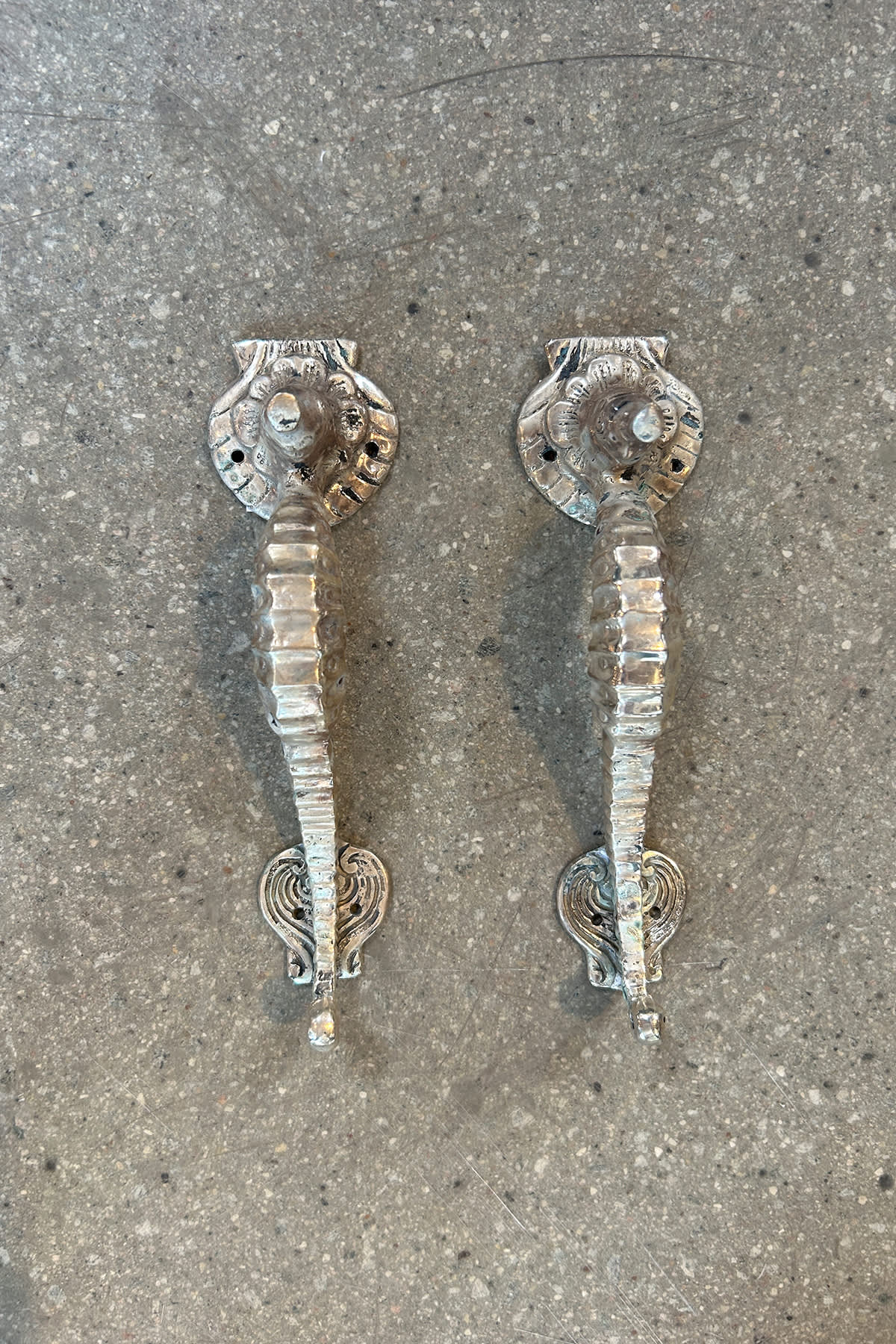 Seahorse Door Handle - Rabens Apartment I Brass