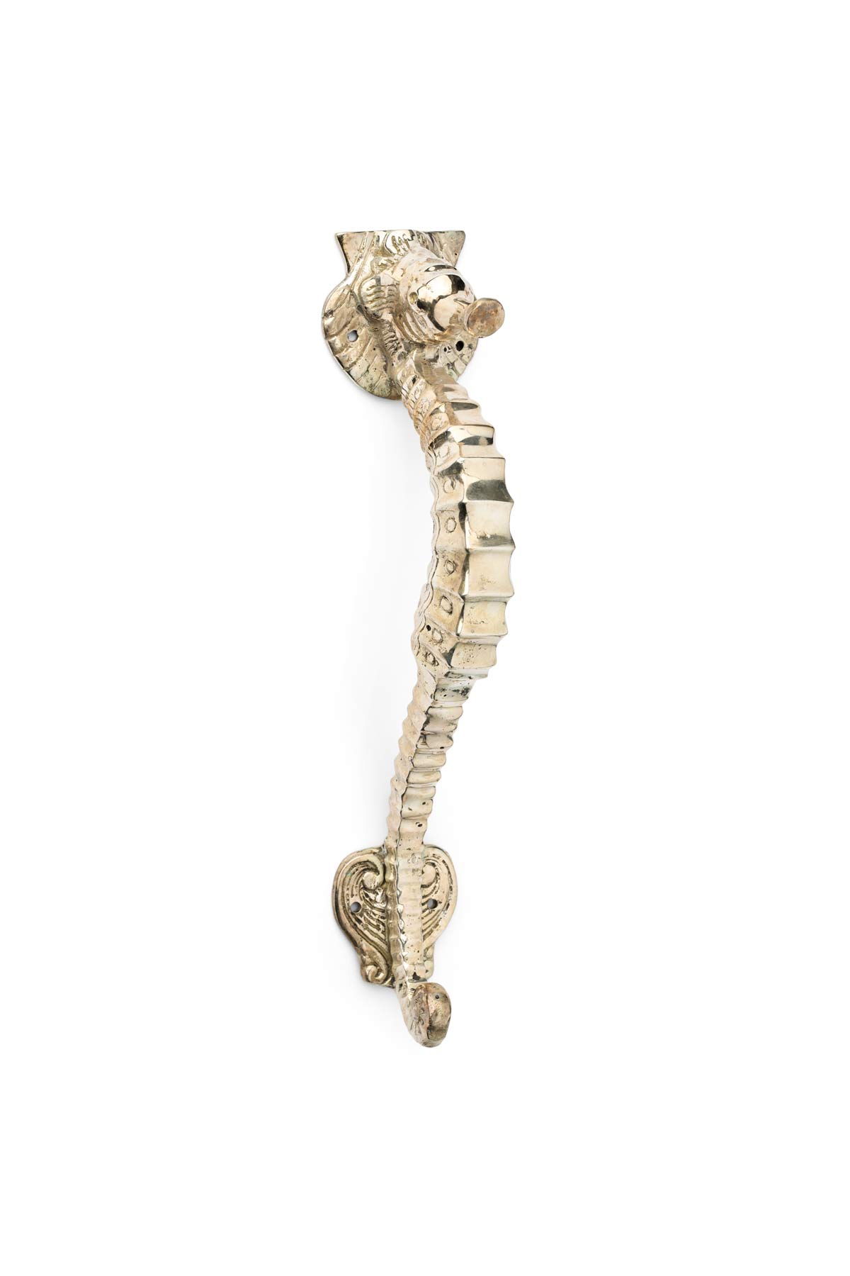Seahorse Door Handle - Rabens Apartment I Brass