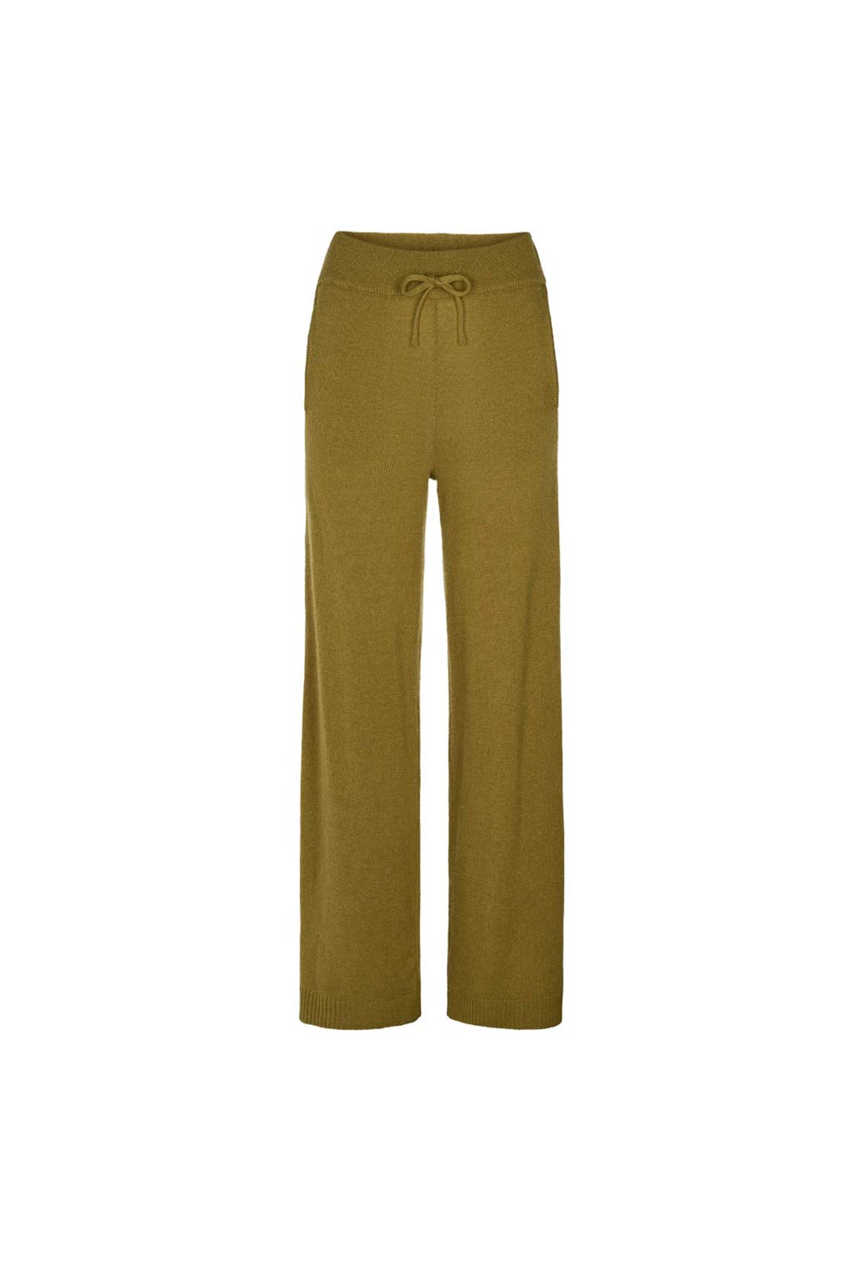 Dianne - Pure wool lounge pants I Fern green