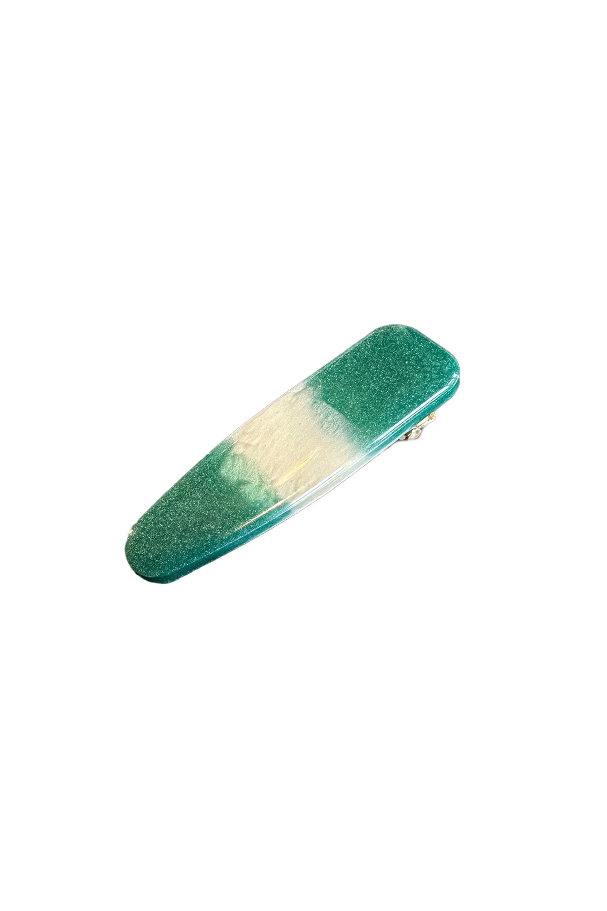 Hair Clip - Zia I Dark Green Stripe