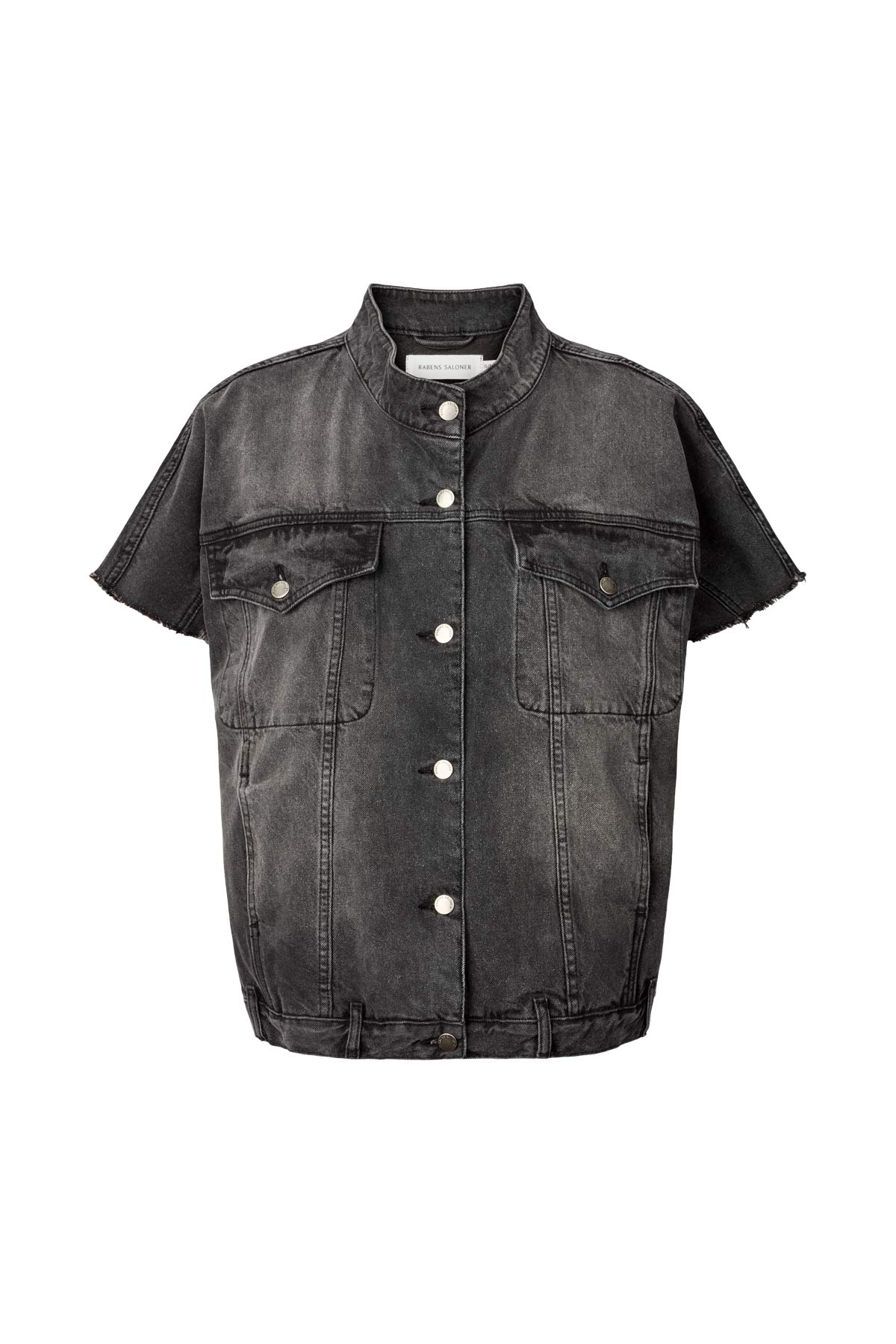 Denim vest jacket - Mir I Washed black denim