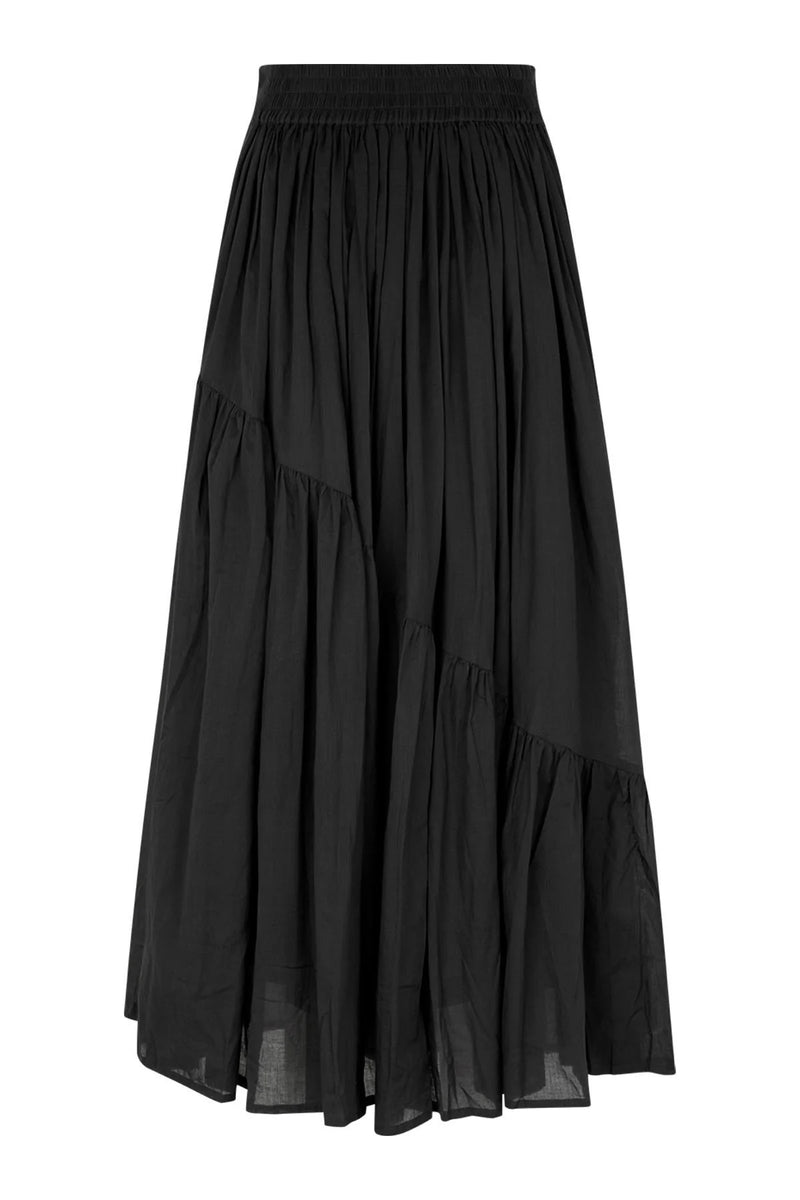 Angled gather skirt - Polonia I Black