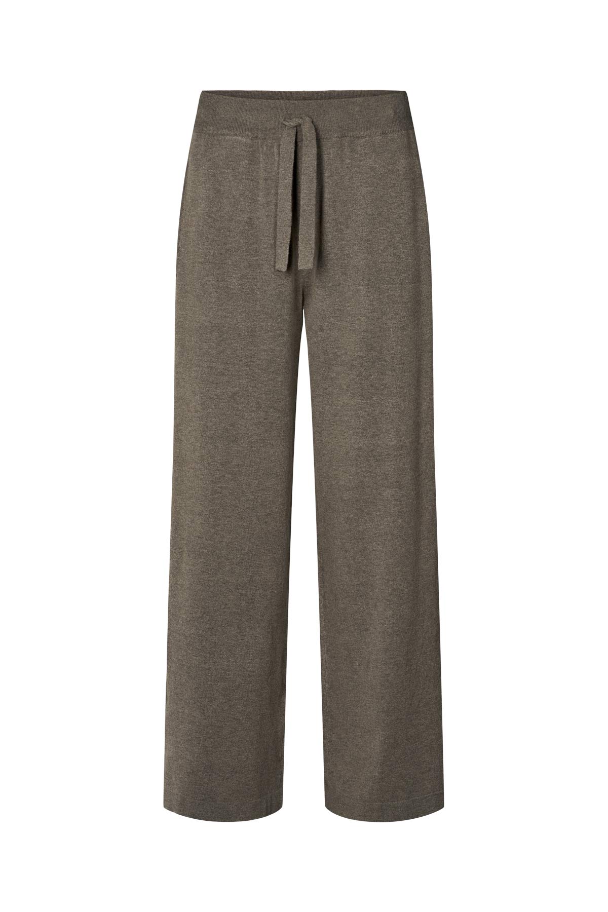 Filine - Knit lounge wide pants I Mole melange