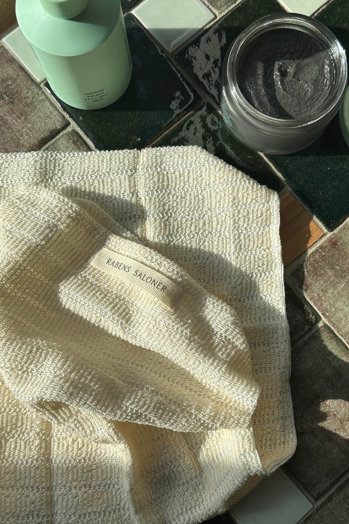 Exfoliating towel I Creme