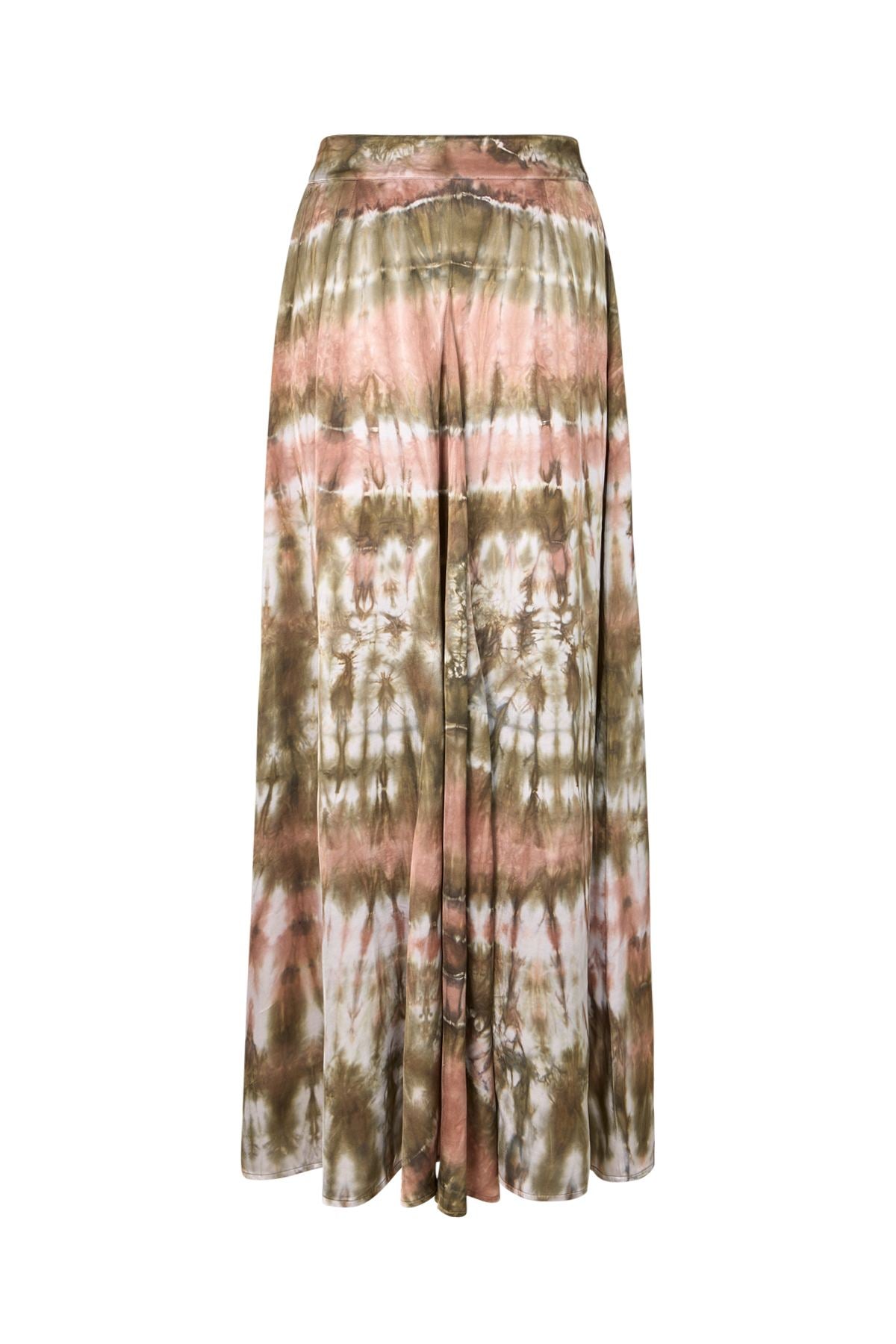 Henriette - Lava print button skirt I Rust combo