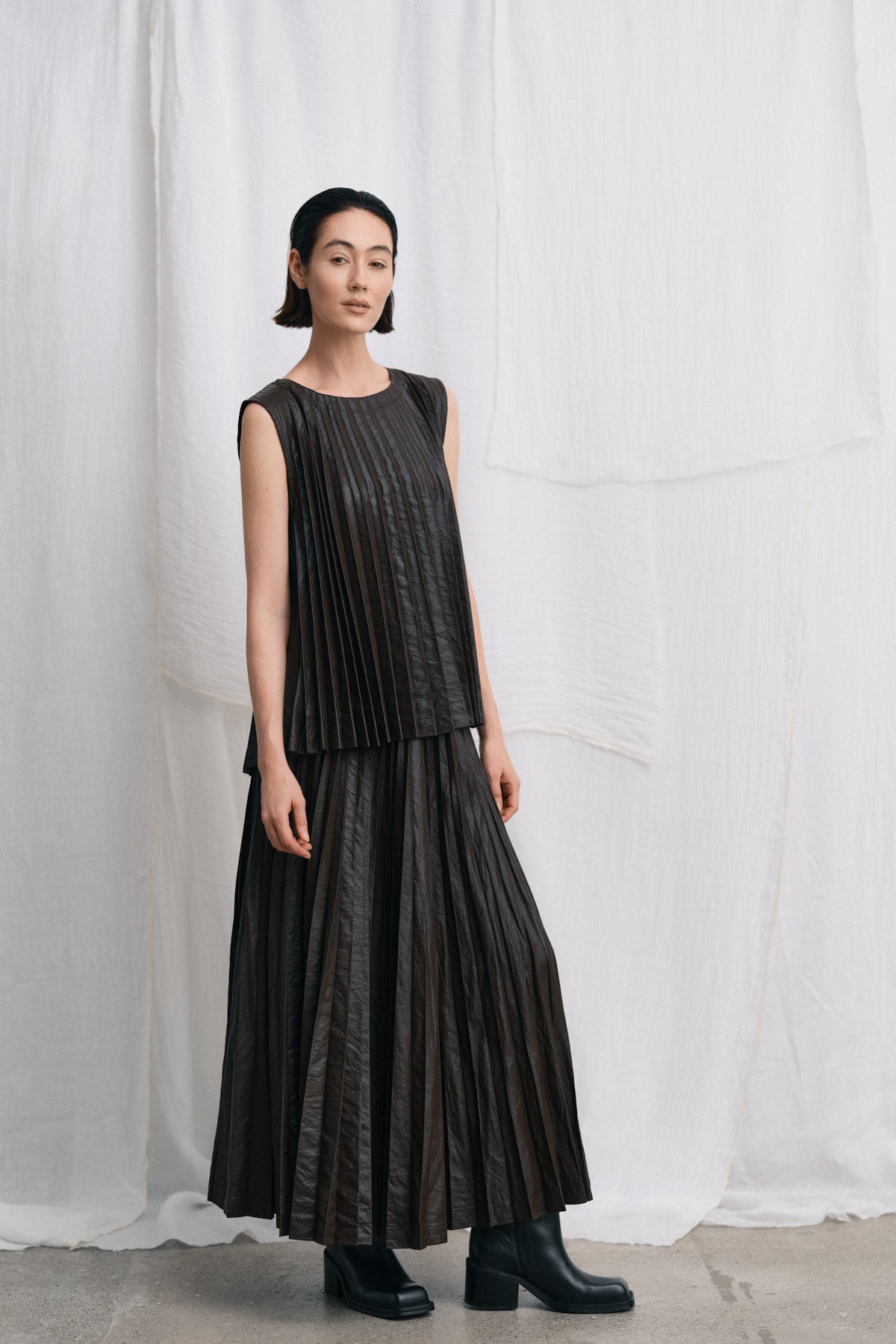Sinem - Pleats top I French toast