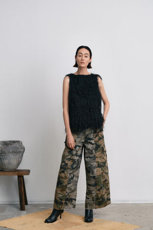 Piper - Plume tank top I PRE-ORDER I Black