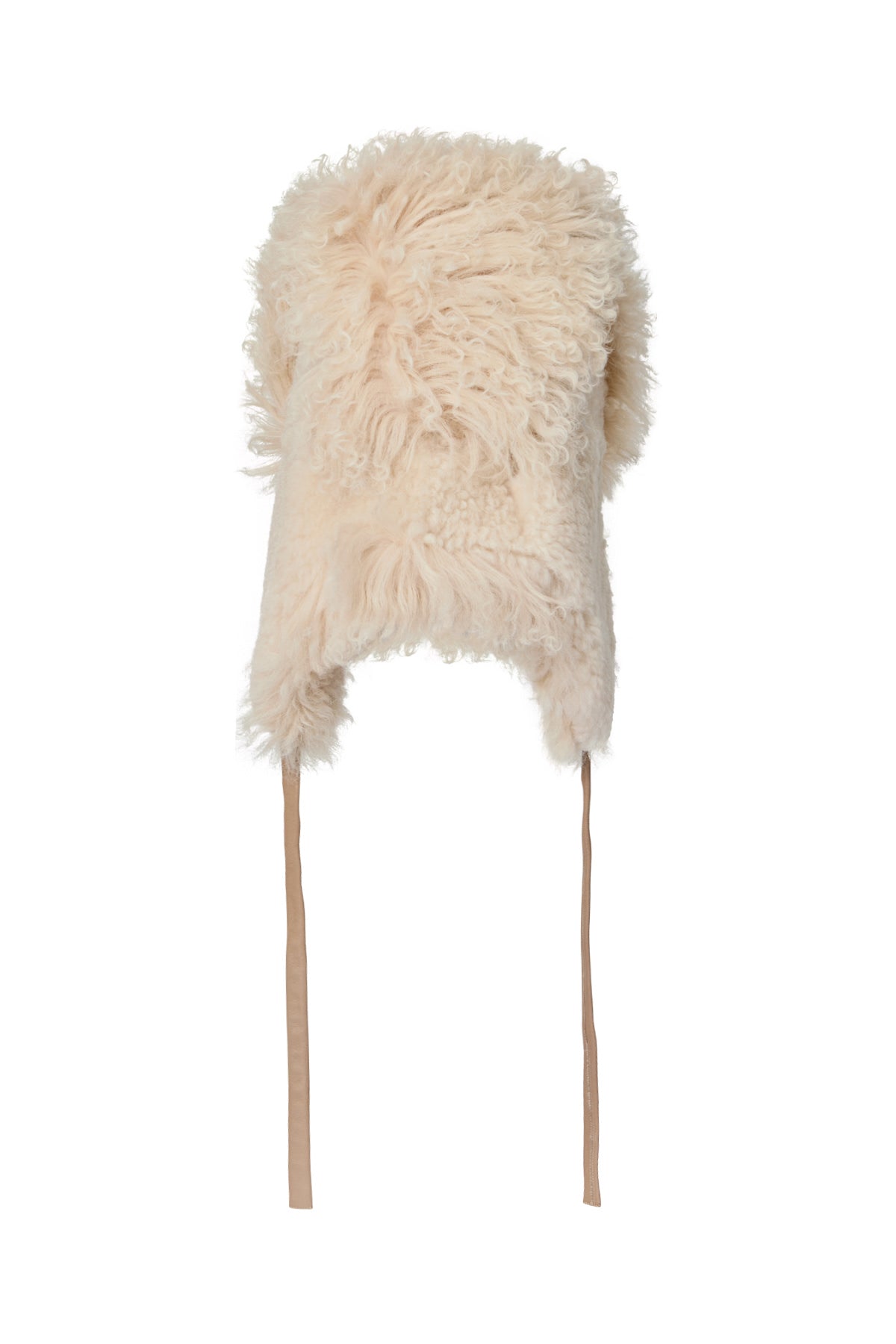 Lune - Duo shearling hat I Chalk