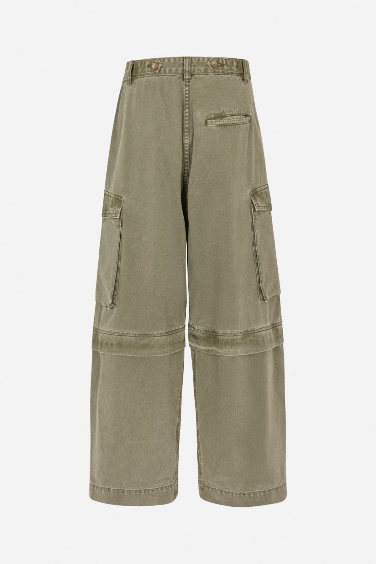 Frema - Canvas cargo pants I Washed sage